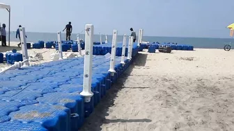 കേരളത്തിലെ ആദ്യ Floating Bridge Alappuzha Beach. #samuels