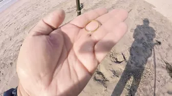 TSUNAMI FROM TONGA REACHS CALIFORNIA WHILE METAL DETECTING AT THE BEACH