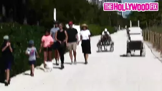 Ivanka Trump & Jared Kushner Soak Up With Sun With Friends & Family On The Beach Boardwalk In Miami