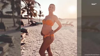 Wow-Anblick! Fiona Erdmann zeigt ihren Babybauch im Bikini