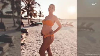 Wow-Anblick! Fiona Erdmann zeigt ihren Babybauch im Bikini