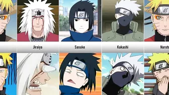 Simplistic Art Forms of Naruto Characters I Naruto Funny Faces I Anime Senpai Comparisons