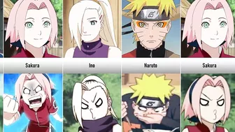 Simplistic Art Forms of Naruto Characters I Naruto Funny Faces I Anime Senpai Comparisons