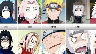 Simplistic Art Forms of Naruto Characters I Naruto Funny Faces I Anime Senpai Comparisons