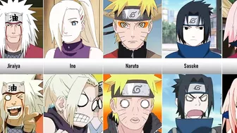 Simplistic Art Forms of Naruto Characters I Naruto Funny Faces I Anime Senpai Comparisons