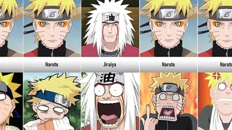 Simplistic Art Forms of Naruto Characters I Naruto Funny Faces I Anime Senpai Comparisons