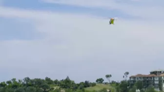 Why was this helicopter called to the beach?