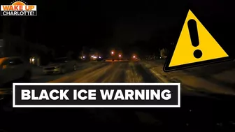 Treacherous travel: Charlotte, NC roads covered by black ice