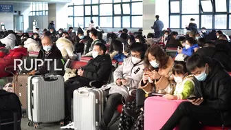 China: Beijing train stations filled with passengers amid Spring Festival travel rush