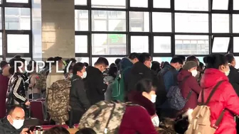 China: Beijing train stations filled with passengers amid Spring Festival travel rush