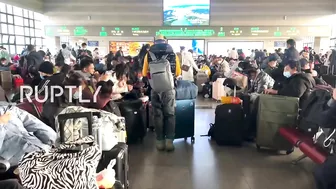 China: Beijing train stations filled with passengers amid Spring Festival travel rush