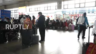 China: Beijing train stations filled with passengers amid Spring Festival travel rush