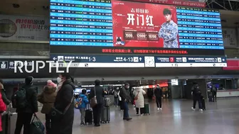 China: Beijing train stations filled with passengers amid Spring Festival travel rush