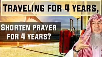 Duration one can shorten prayers during Travel, can I shorten for 4 years? Traveling to Canada