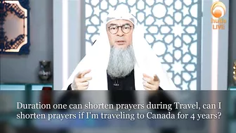 Duration one can shorten prayers during Travel, can I shorten for 4 years? Traveling to Canada