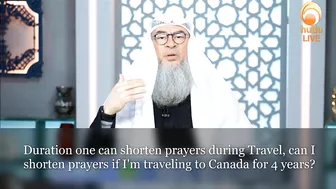 Duration one can shorten prayers during Travel, can I shorten for 4 years? Traveling to Canada