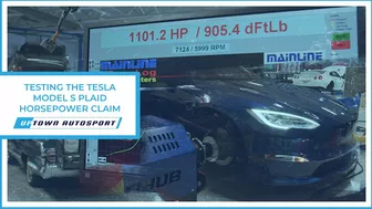 Does the Tesla Model S Plaid really produce 1020HP? WORLD'S FIRST HUB DYNO TEST