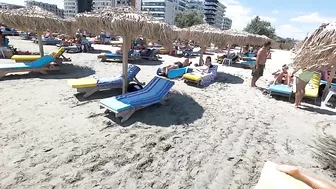 2021 Plaja Marina Beach 4K VIDEO  Sun Summer Party Fun Mamaia Bikini Beach.