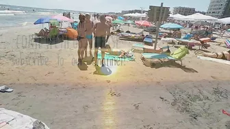 2021 Plaja Marina Beach 4K VIDEO  Sun Summer Party Fun Mamaia Bikini Beach.