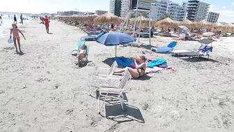 2021 Plaja Marina Beach 4K VIDEO  Sun Summer Party Fun Mamaia Bikini Beach.