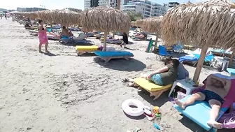 2021 Plaja Marina Beach 4K VIDEO  Sun Summer Party Fun Mamaia Bikini Beach.