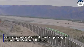 Spring Festival travel rush arrives in Tibet's bullet trains with music and joy