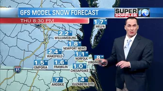 How much snow will we see? Models point to several inches over a few days