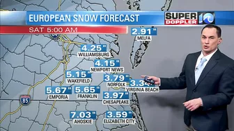 How much snow will we see? Models point to several inches over a few days