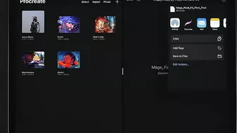 How to Import and Export 3D models in Procreate