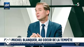 Anna Cabana anime un débat sur J.M. Blanquer sans annoncer leur relation - C à Vous - 19/01/2022