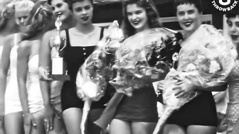 Miss Moonlight Beach contest in North County San Diego/Encinitas, California in 1957