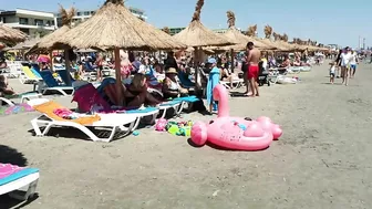 Plaja Navodari Beach 4K VIDEO  Sun Summer Party Fun Mamaia Bikini Beach.