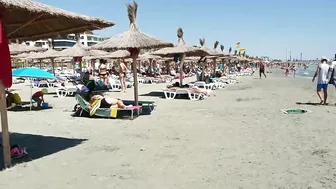 Plaja Navodari Beach 4K VIDEO  Sun Summer Party Fun Mamaia Bikini Beach.