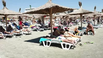 Plaja Navodari Beach 4K VIDEO  Sun Summer Party Fun Mamaia Bikini Beach.