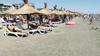 Plaja Navodari Beach 4K VIDEO  Sun Summer Party Fun Mamaia Bikini Beach.