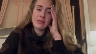 Adele CRYING on INSTAGRAM