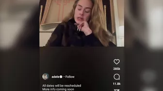 Adele CRYING on INSTAGRAM