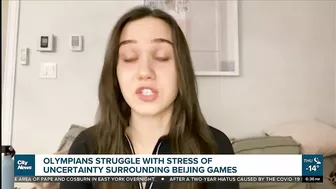 Olympians struggling with stress leading up to the Beijing Games