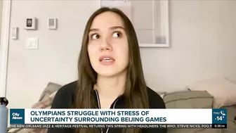 Olympians struggling with stress leading up to the Beijing Games