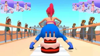 Twerk Race 3D | Fat 2 Fit in body race twerk race 3d video games Android, iOS New Update Trailers #7