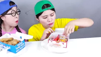 Real VS Jelly Chocolate Food Challenge DONA