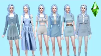 RAINBOW SIMS CAS Challenge: BLUE #shorts