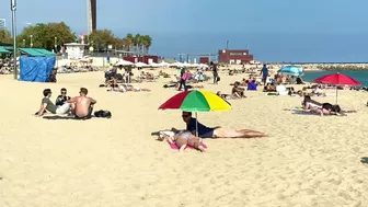 Barcelona beach walk ????️summer beach Nova Icaria