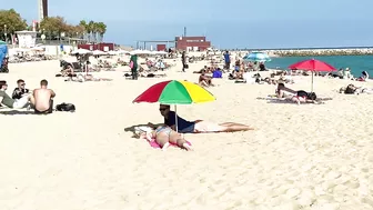 Barcelona beach walk ????️summer beach Nova Icaria