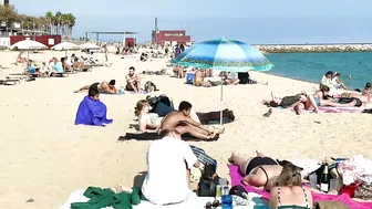 Barcelona beach walk ????️summer beach Nova Icaria