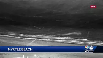 WATCH: Sleet, freezing rain flurries fall in Myrtle Beach, South Carolina