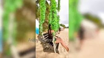 See How Actress Priya Prakash Varrier Enjoying at Beach with her Short Dress | Friday Culture