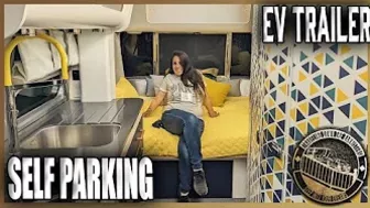 Inside the Self Driving & Parking All Electric RV Travel Trailer | Airstream Estream