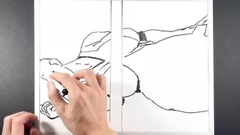 Whiteboard Drawing/Anime girls/Illustration making 【world's end harem/終末のハーレム】