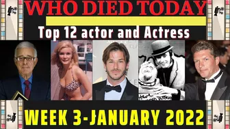 Celebrities Who Died in Week 3 - January 2022 | Obituaries Today